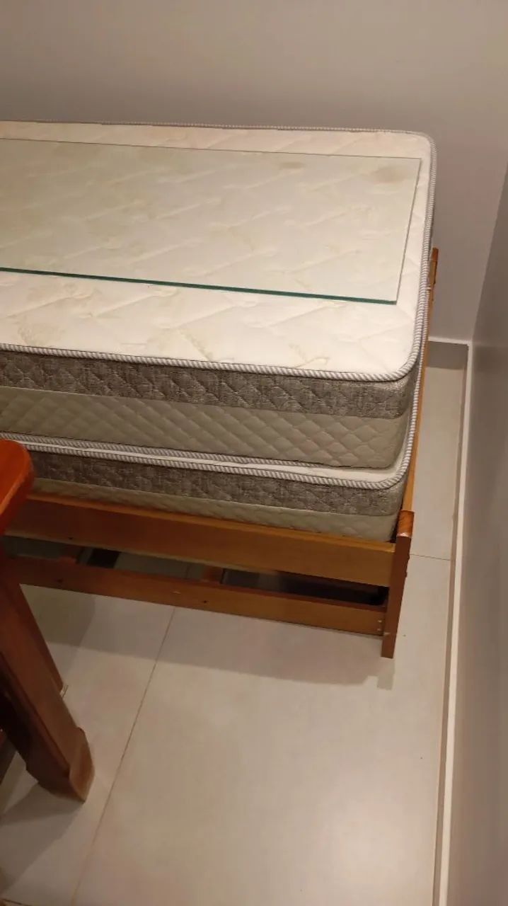 Cama de solteiro madeira - Foto 2