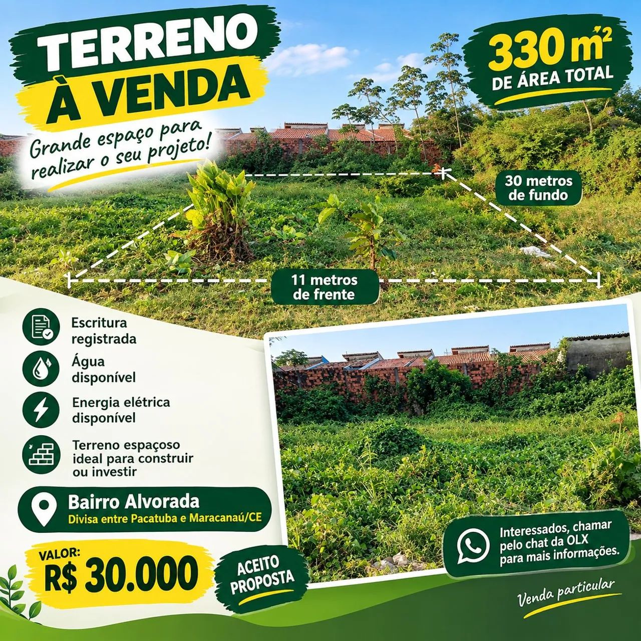 Terreno à venda _ 330m²