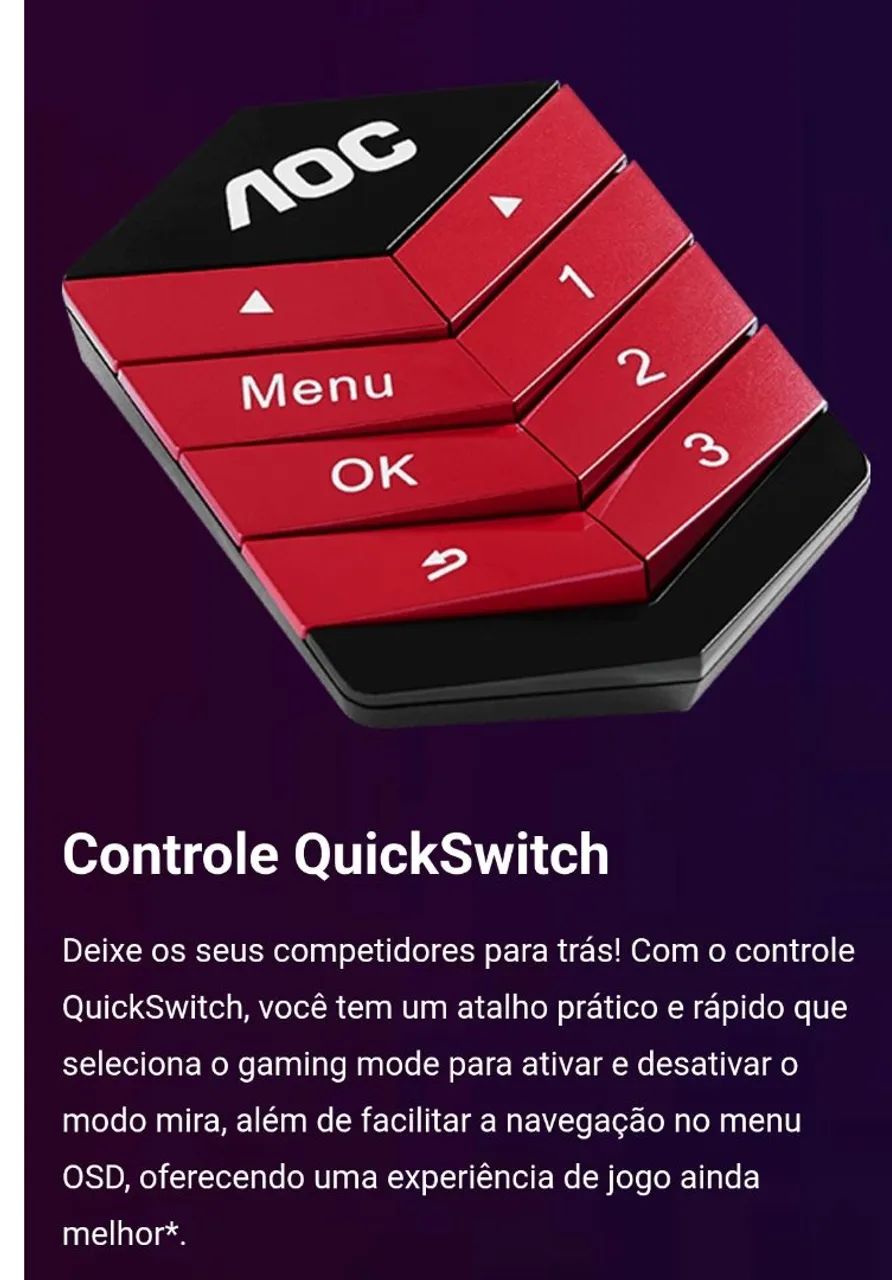 Monitor Gamer AOC AGON 240hz 0,5ms  - Foto 5