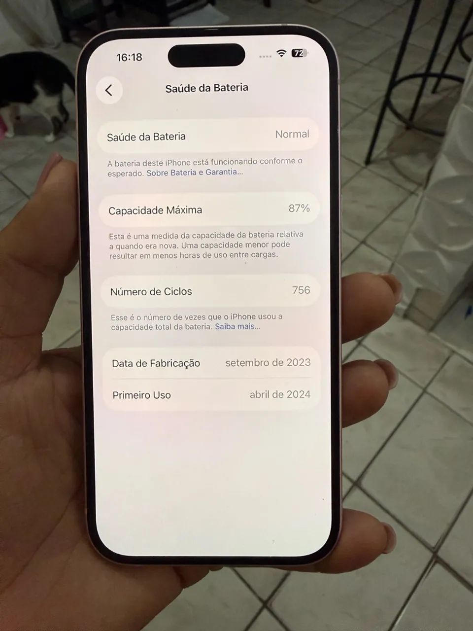 iPhone 15  128 sem nenhuma marca de uso - Foto 2