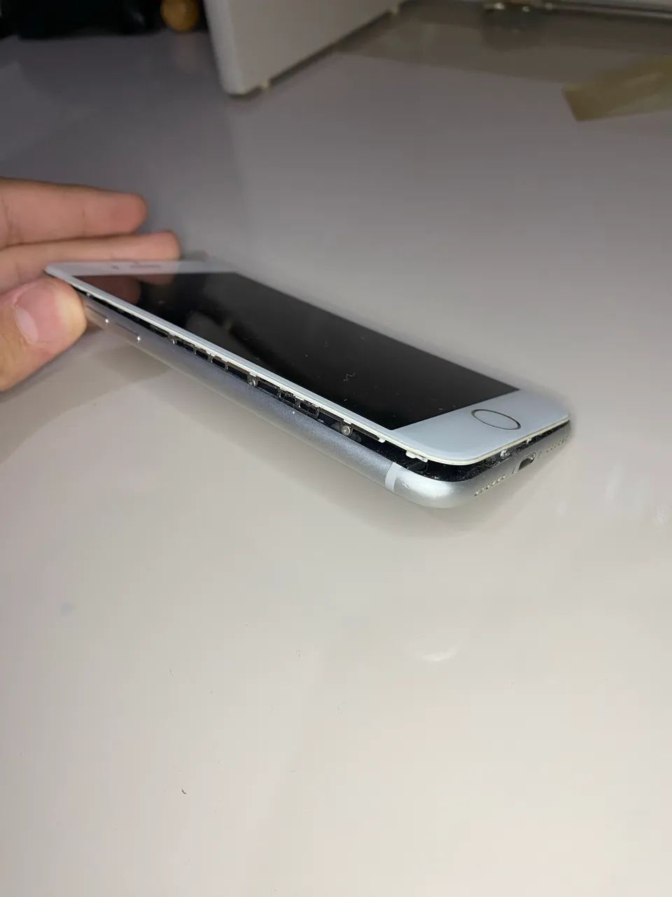 iphone bateria estufada, tela levantou