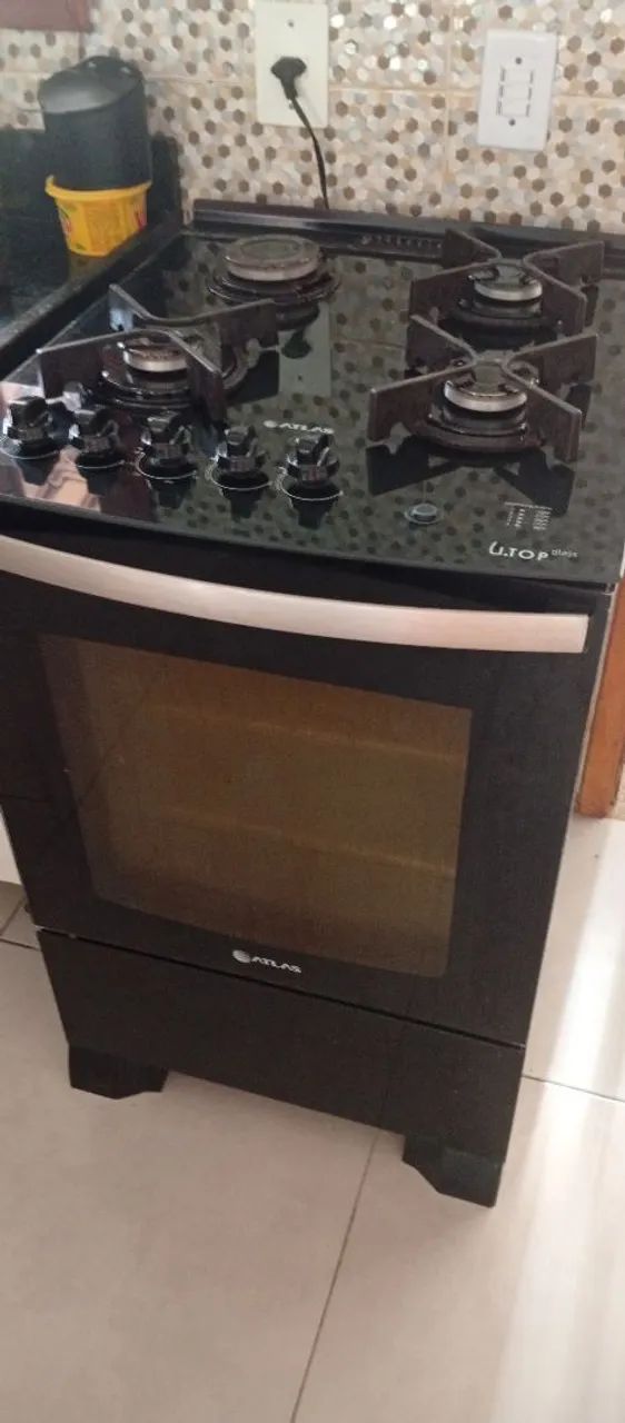 Fogão atlas utop glass
