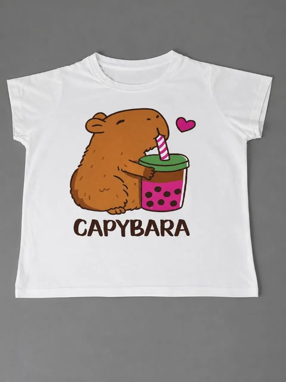 Conjunto camiseta e bolsa de capivara - Foto 2