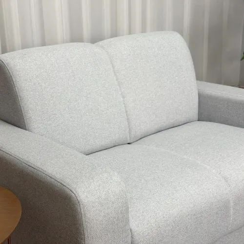Sofá Luciana 2 Lugares 1.35m - Cinza Linho Entrega Rápida - Foto 5
