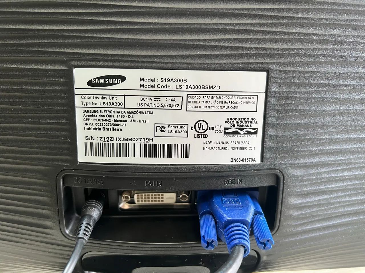 Monitor samsung 19 polegadas DVI e VGA - Foto 3