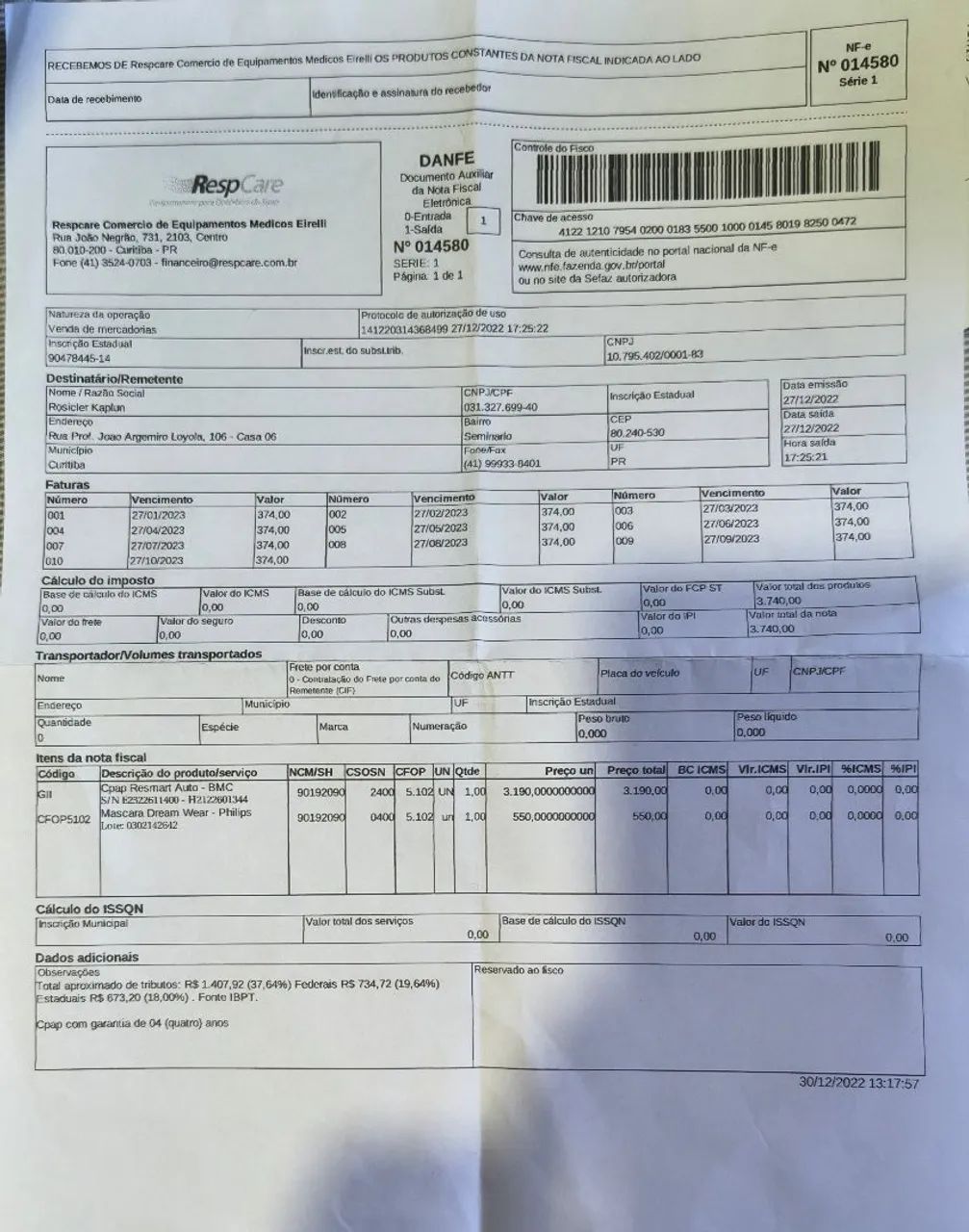 ? VENDO CPAP BMC RESmart System Semi Novo ? - Foto 6