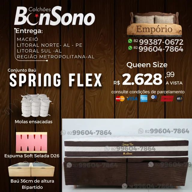 Conjunto baú base bau e colchão Bonsono itens a pronta entrega consulte modelos  - Foto 2