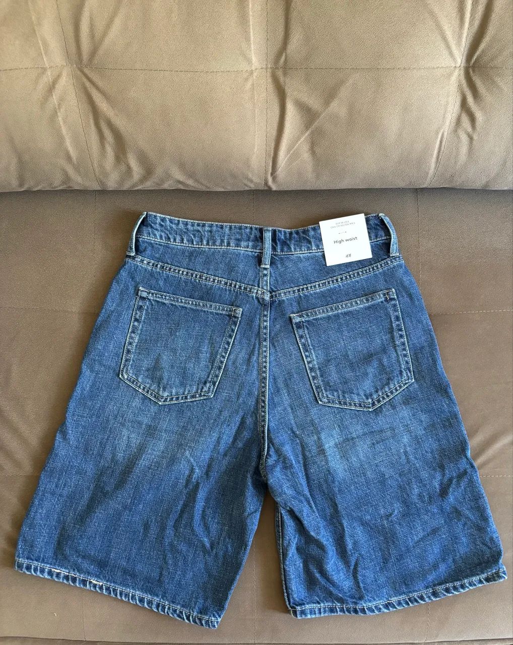 Bermuda Jeans H&M Nova Tamanho 38 - Foto 4