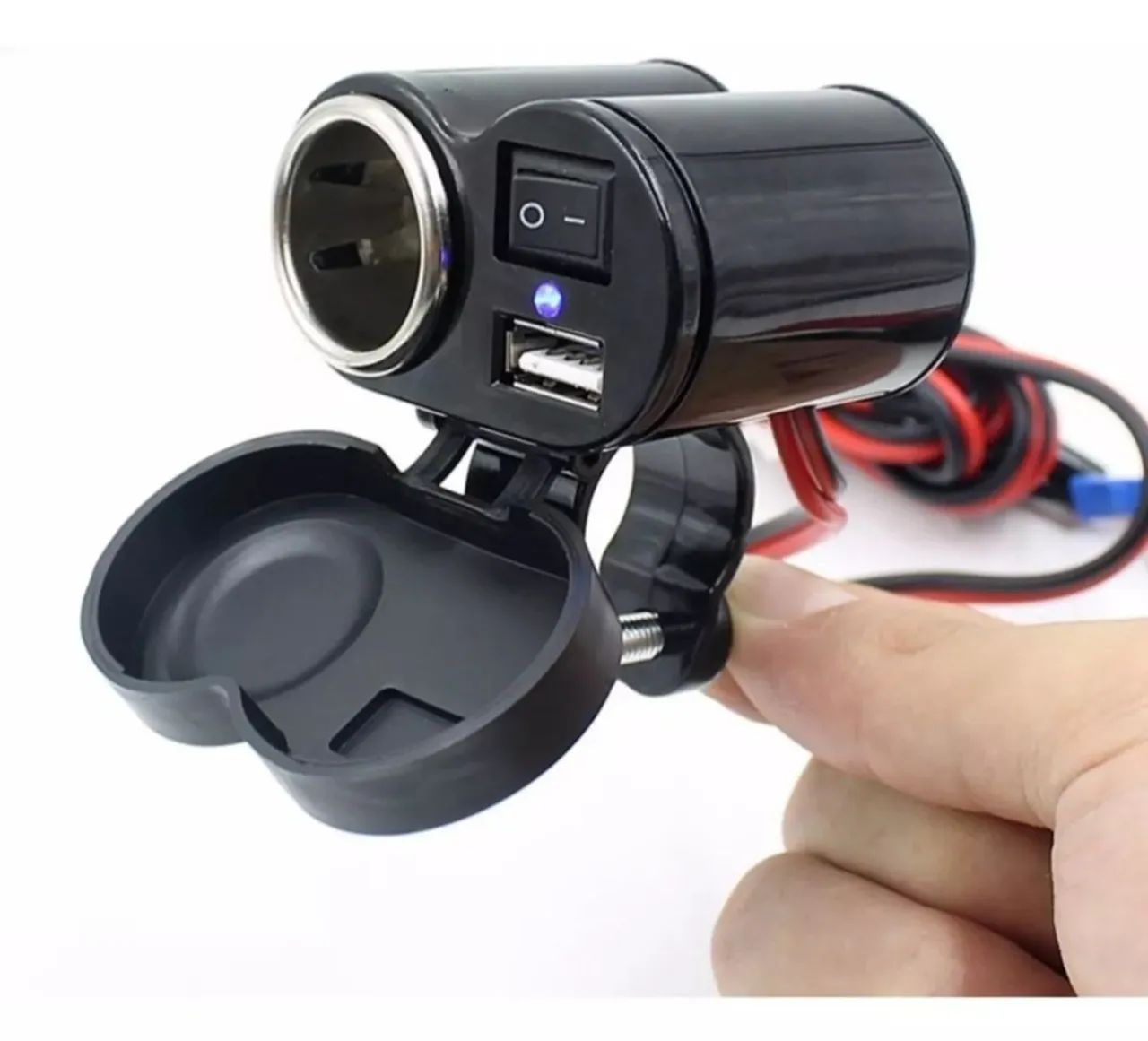 Carregador tomada USB para moto
