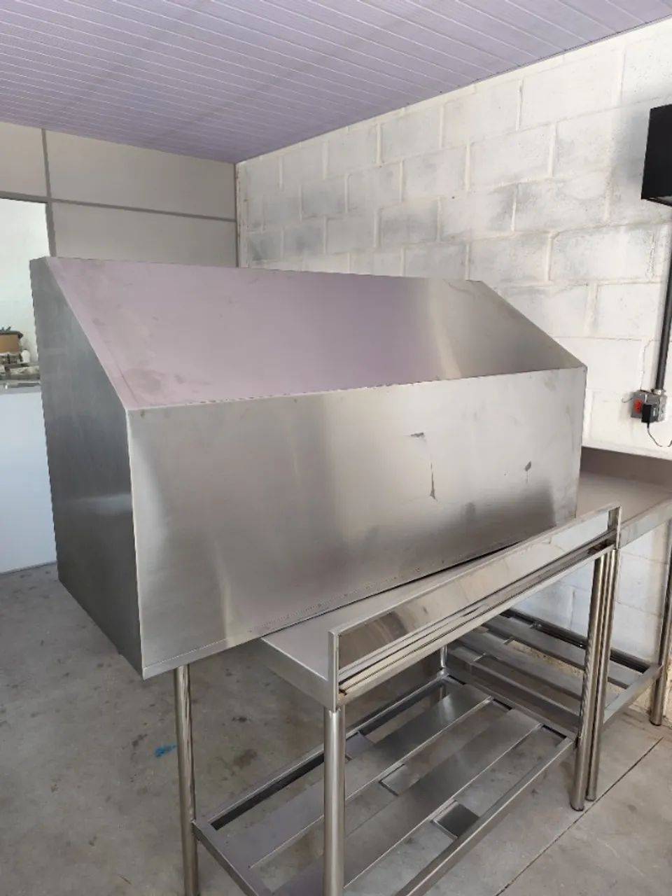 Coifa de parede em inox indicada para cozinha industrial, 1,25 m - Foto 2