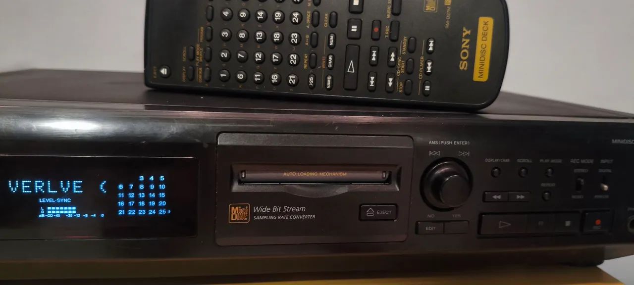MD Sony MDS JE 510 com controle remoto Minidisc  - Foto 3