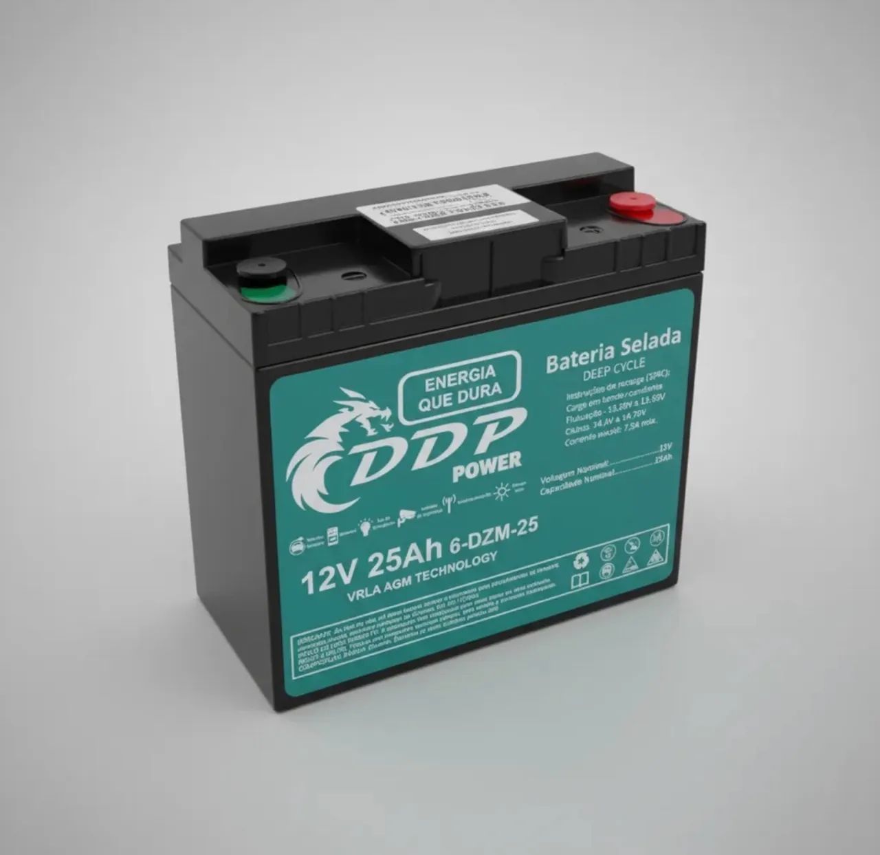 Bateria selada 12v 25Ah Nova lacrada