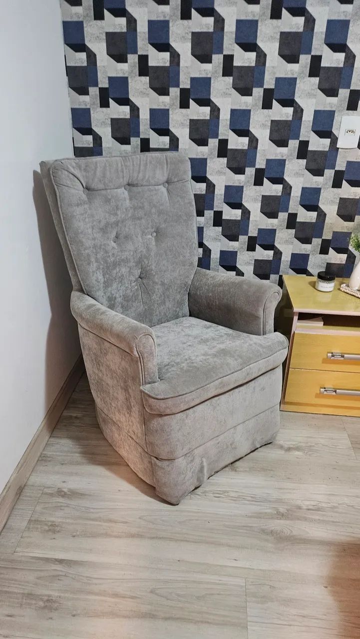 Poltrona de amamentação.