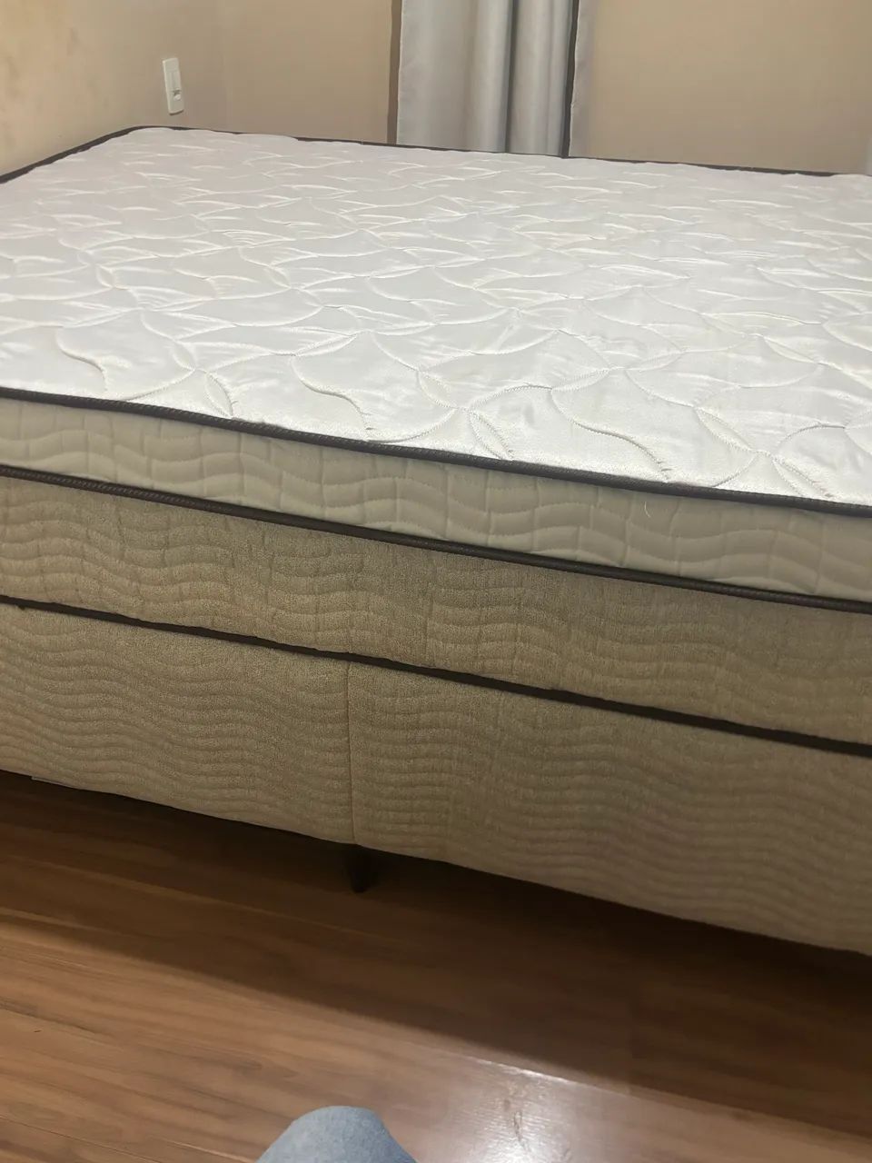 Cama box casal ( cama + colchão) ortobom  - Foto 3