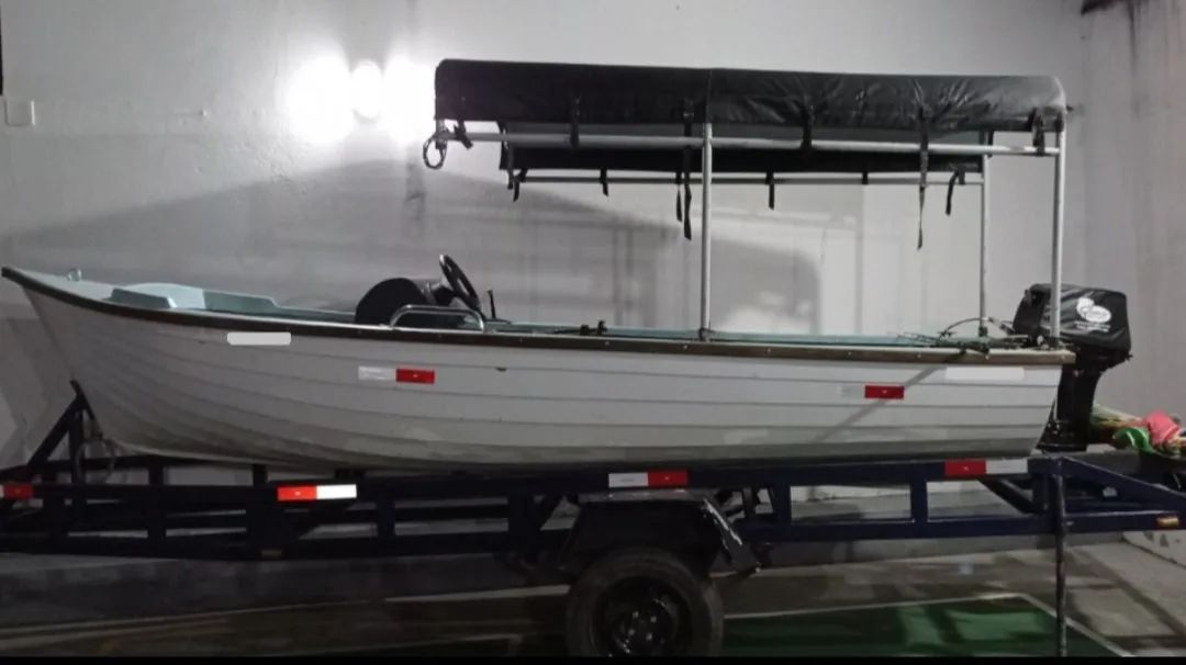 Lancha Barco Bote Mercury 15 Super  - Foto 7