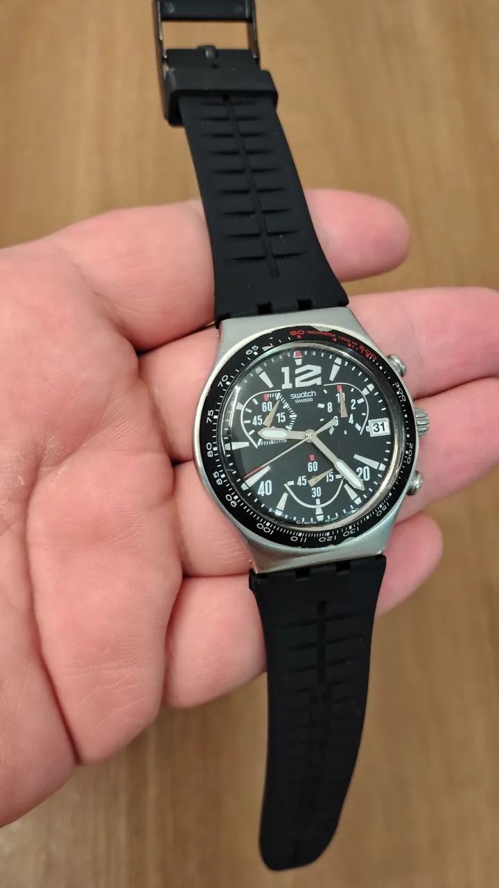 Relógio cronógrafo Swatch Swiss, quartz 