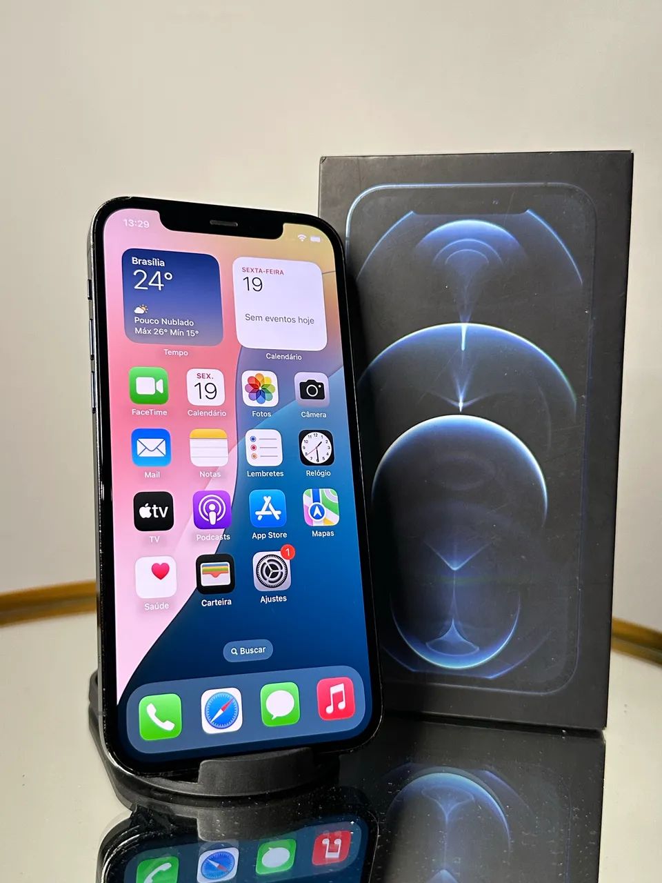 iPhone 12 Pro 128gb azul semi novo impecável  - Foto 4