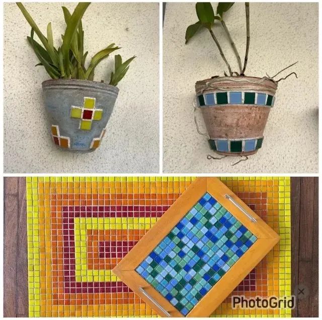 Pastilhas de vidro para artesanato e mosaico - kits com 100 unid (exceto mini pastilhas) - Foto 4
