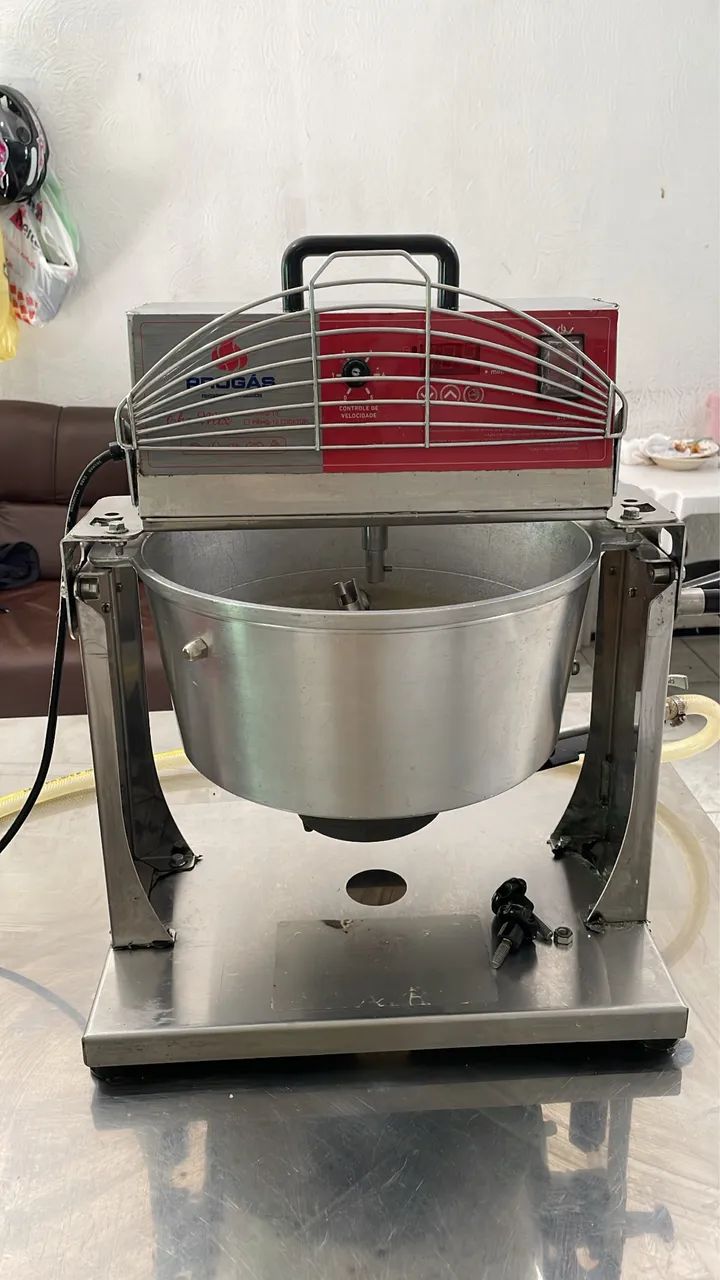 Maquina de salgados + Panela mexedora de massa - Foto 6