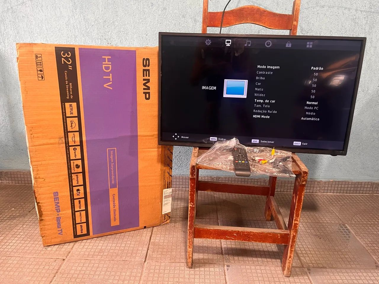 TV SEMP ROKU 32 polegadas HD