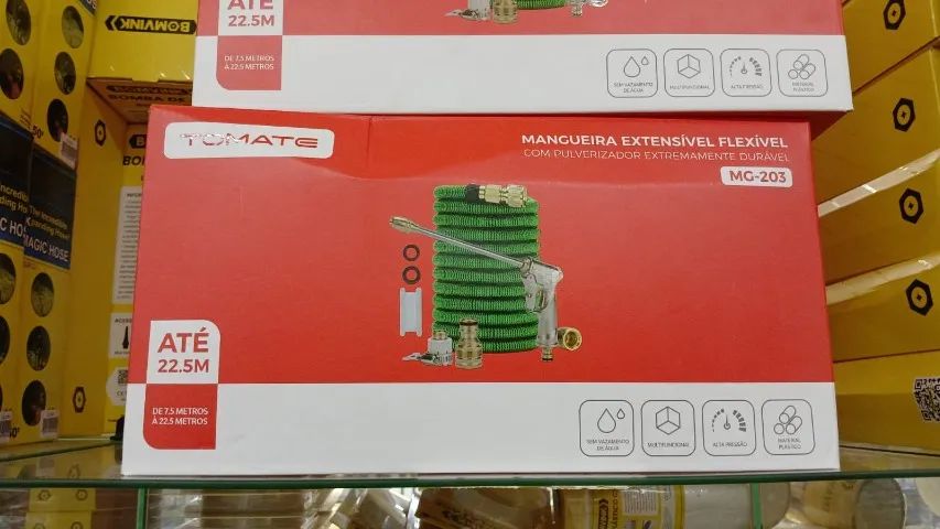 Mangueira Extensível Flexível com Pulverizador (Estica até 22m)