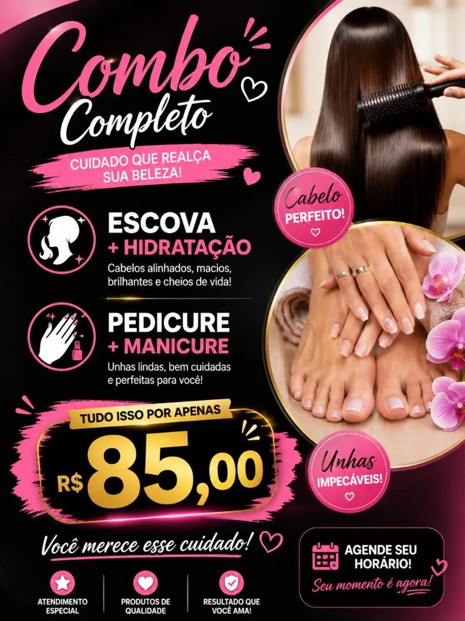 Manicure , cabeleiro,  trabalhamos Com qualidade e preço baixo  - Foto 3