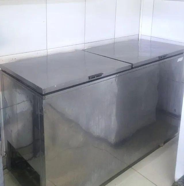 Freezer horizontal em inox - duas portas - Foto 2