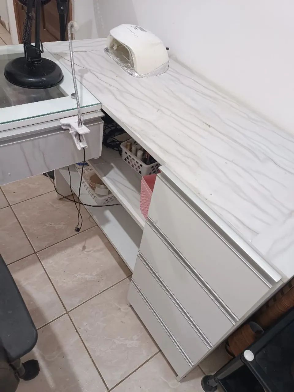 Mesa de manicure em L - Foto 2