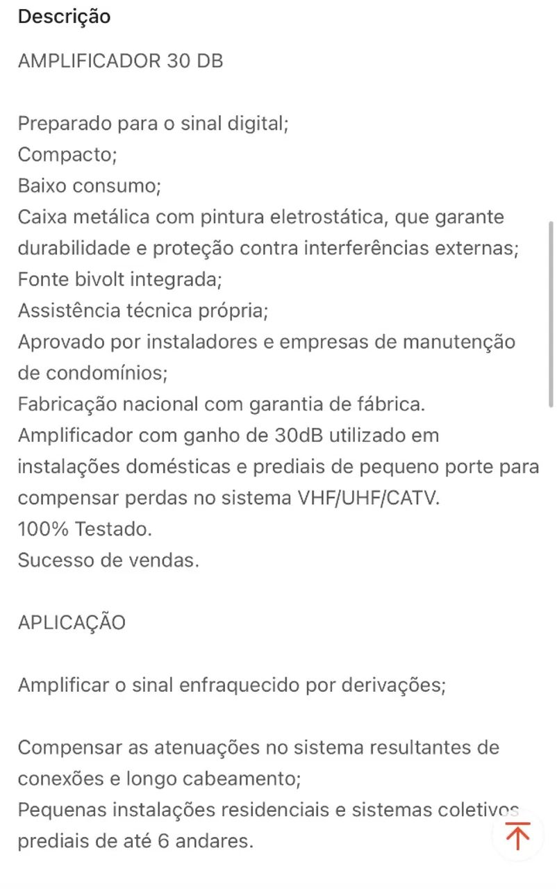 Amplificador de linha 30db PRO ELETRONIC - Foto 5