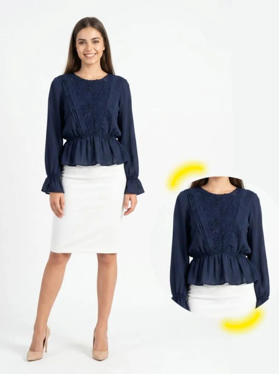 Camisa social azul 