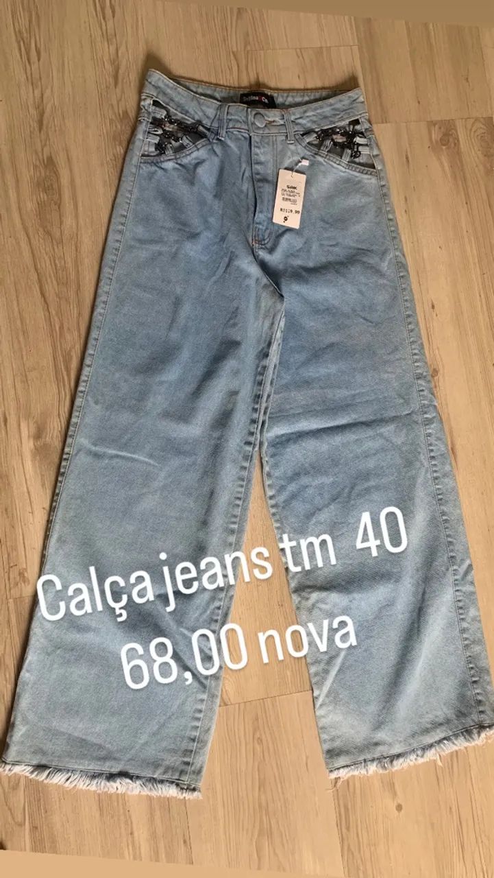 Calça jeans wid leg  - Foto 3