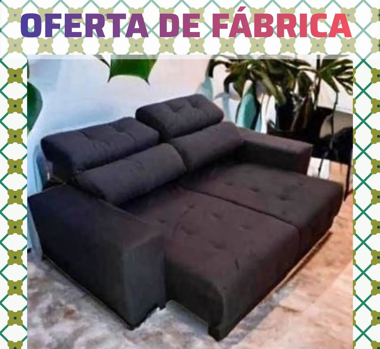 OFERTA DE FÁBRICA: Sofá retrátil e reclinável em várias cores (PASSE O CEP)