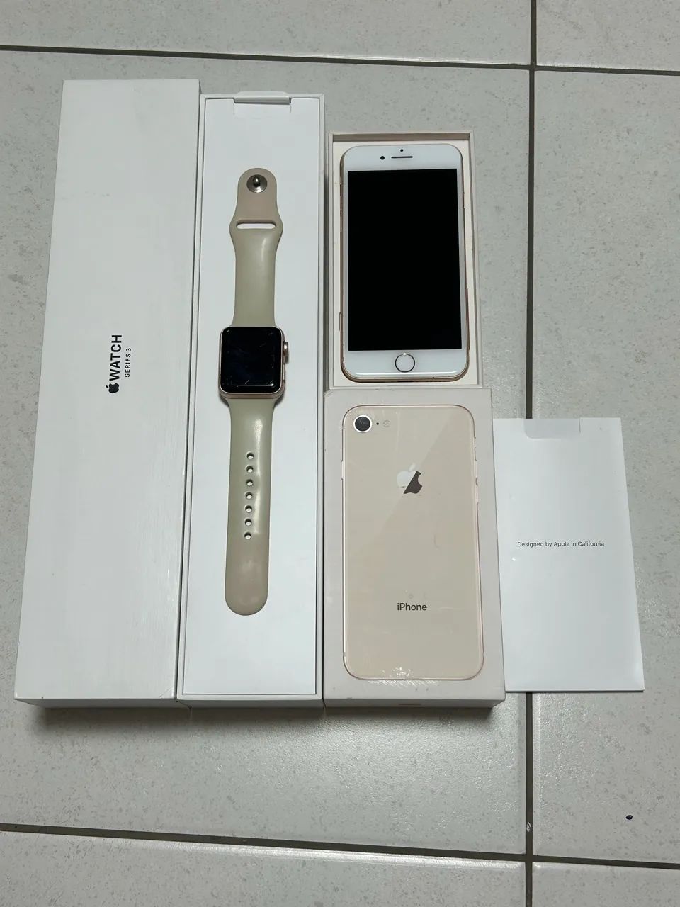 iPhone 8 e Apple Watch Series 3 