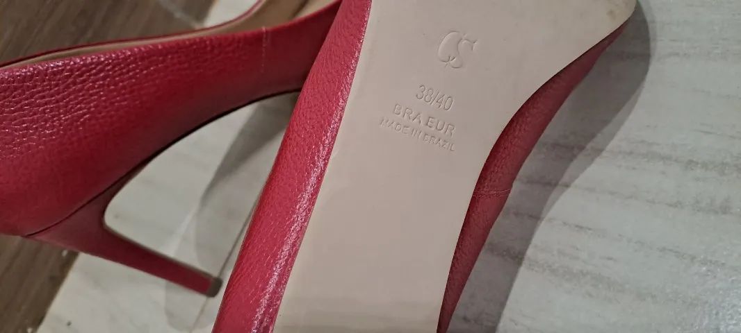 Scarpin Carmen Steffens vermelho - Foto 5
