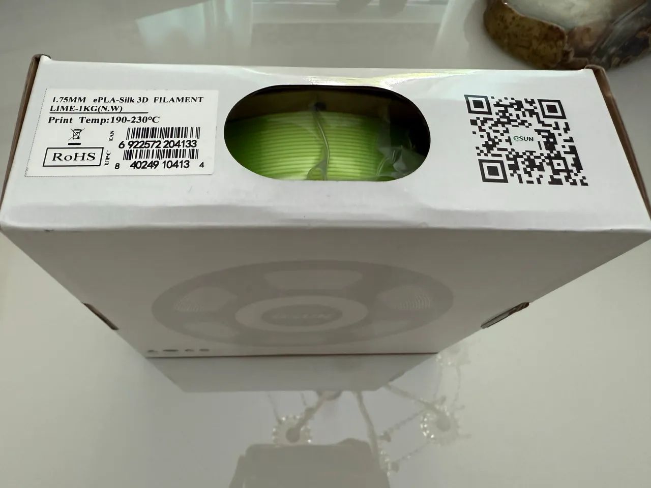 Esun eSilk PLA Lime 1.75mm 1kg - Foto 2