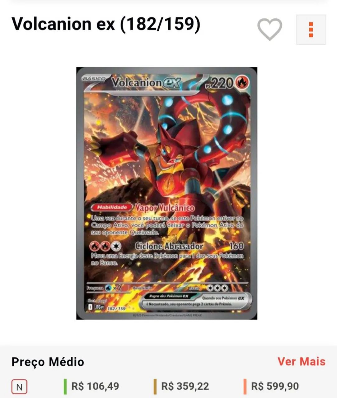 Volcanion ex (182/159) - JTG  - Foto 4