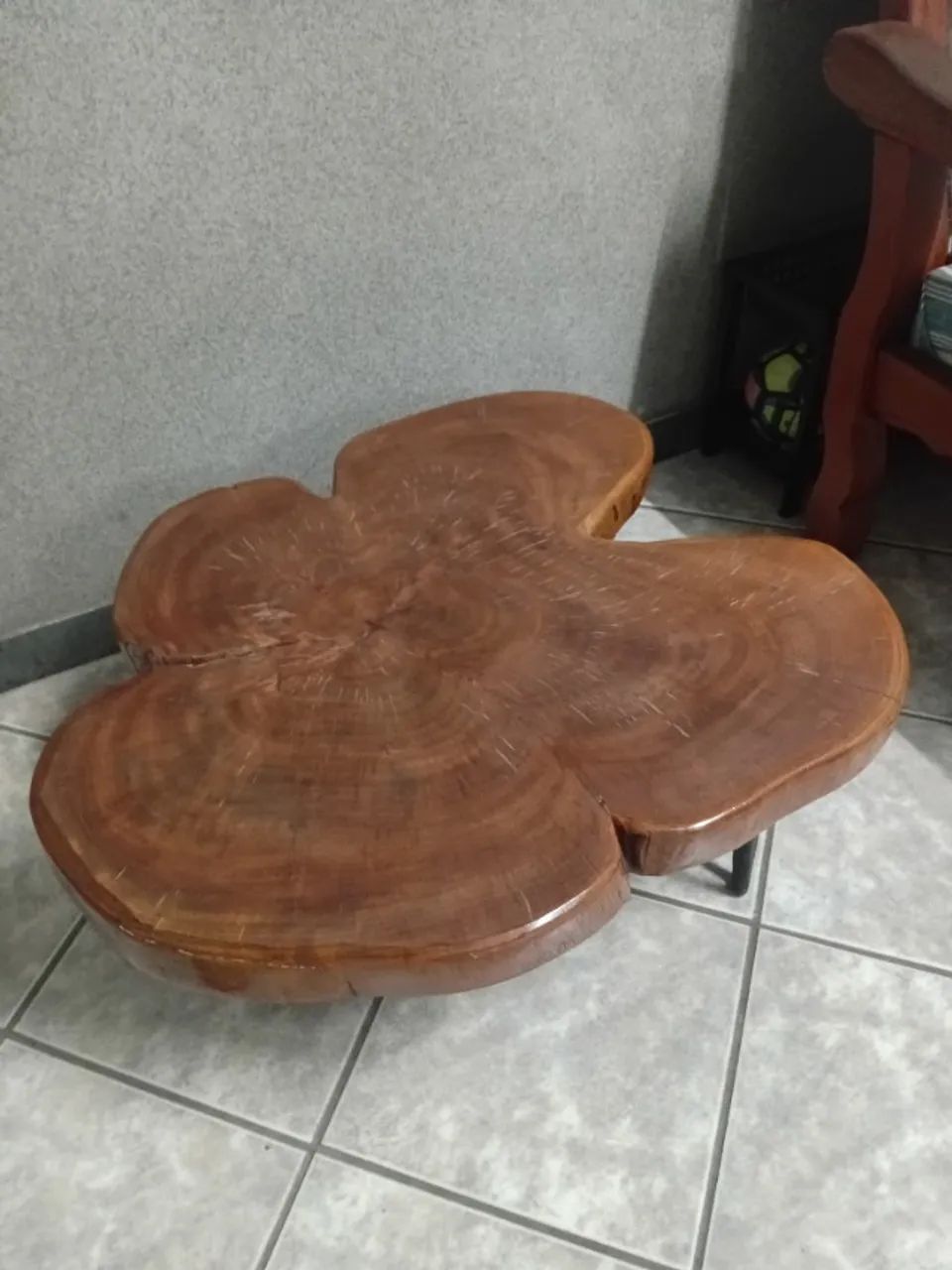 Mesa de centro em tora de madeira  - Foto 3
