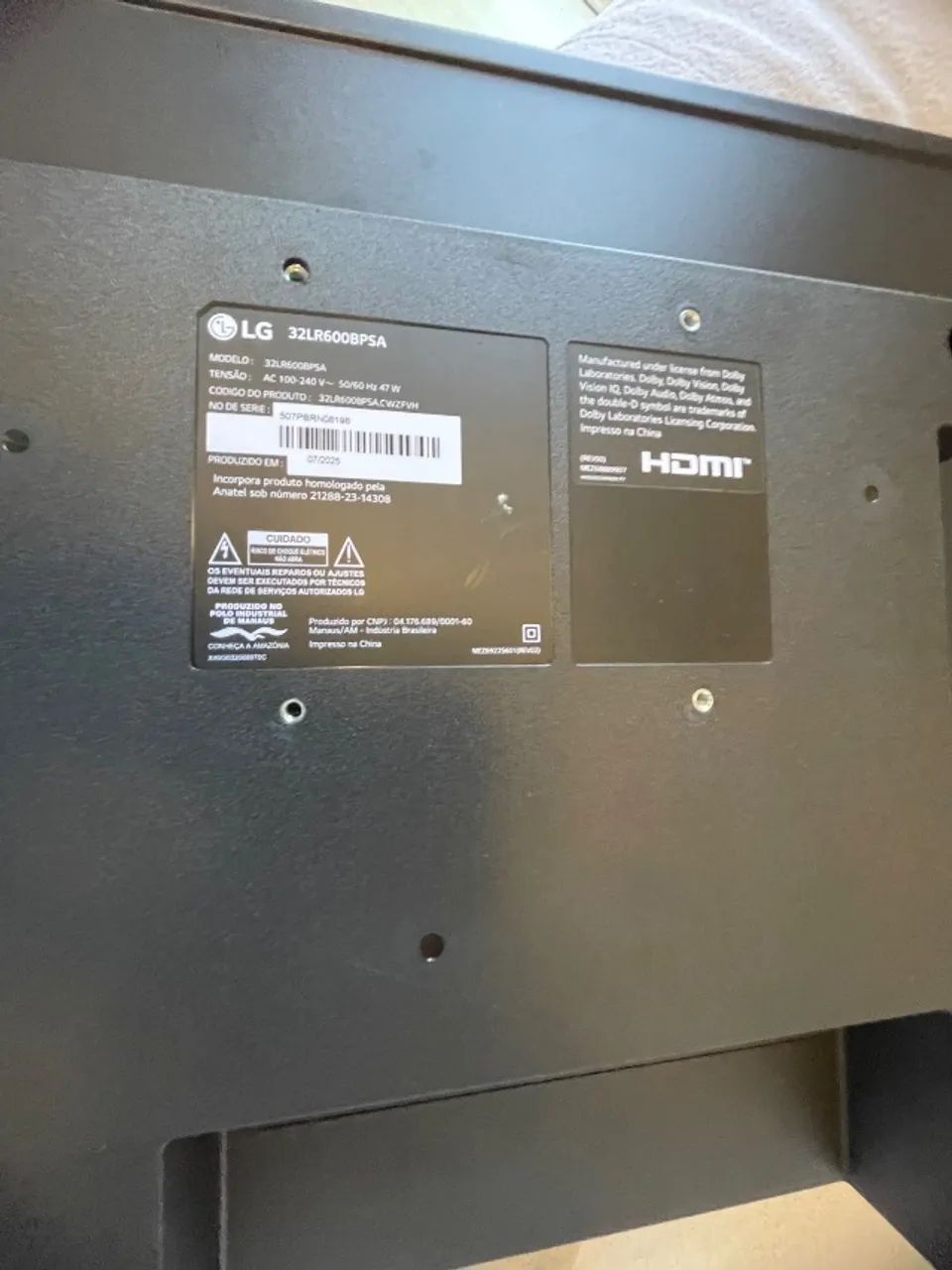 Smartv LG 32 com ThinQ AI quase sem uso - Foto 3