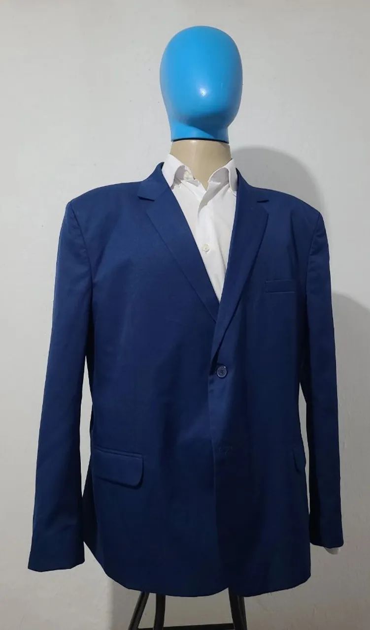 Blazer Slim Azul N° 60, bonito, elegante, bem confortável, tecido macio.  - Foto 3