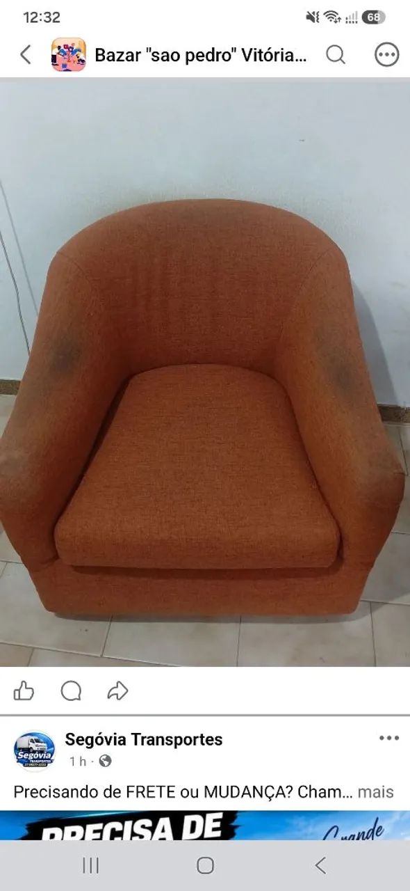 poltrona usada 