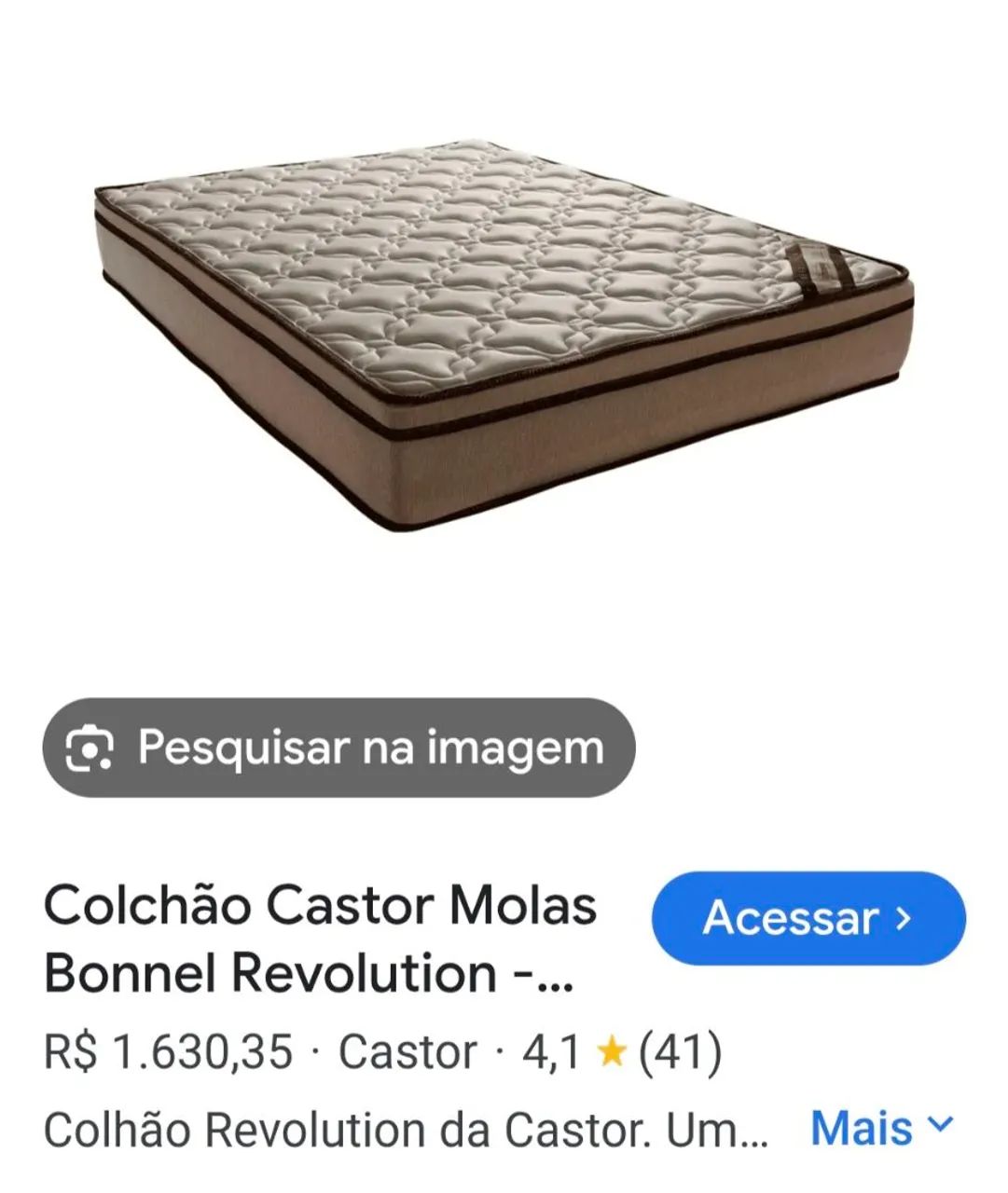 Colchao casal  Castor novíssimo 