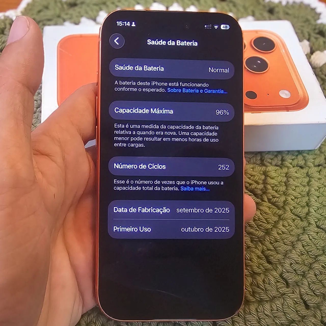 iPhone 17 Pro 256GB - 100% Original c/ Caixa (Bateria 96%) - Foto 2