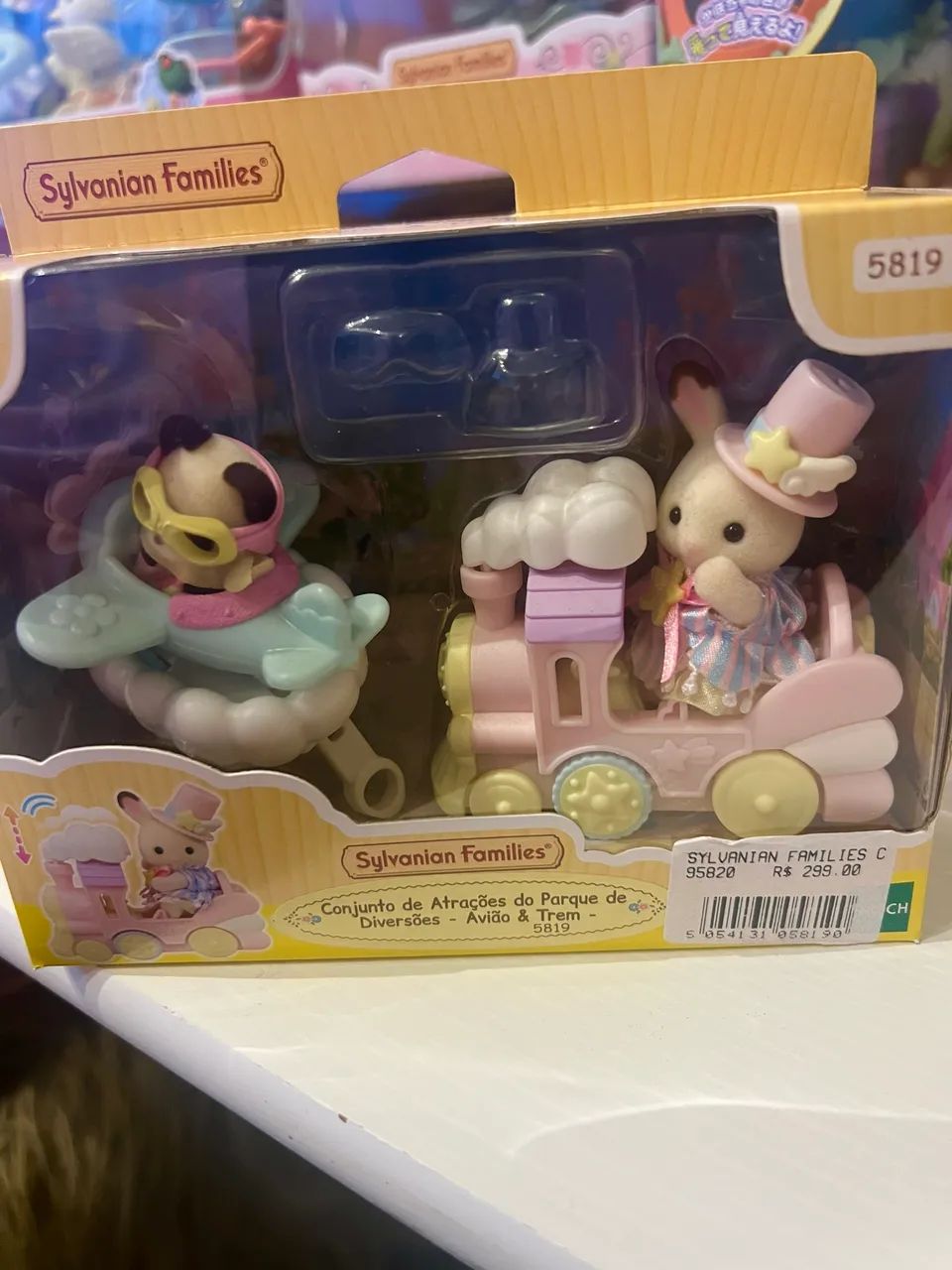 Sylvanian families panda e coelhinho 