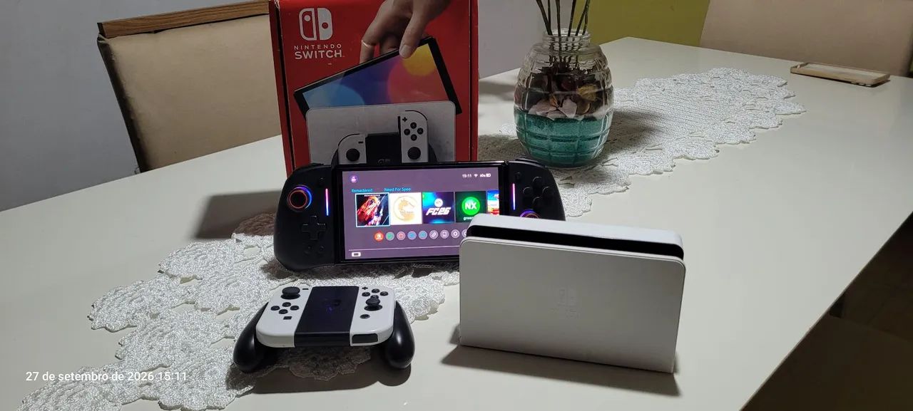Switch OLED desbloqueado aceito troc@