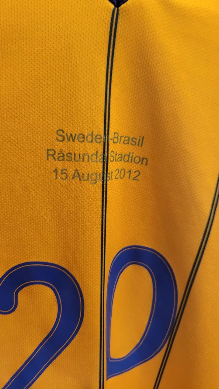 Camisa DE JOGO* Suécia X Brasil 2012 - Foto 3