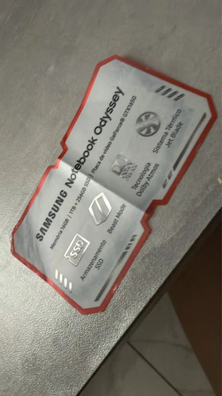 NOTEBOOK GAMER ODYSSEY SAMSUMG