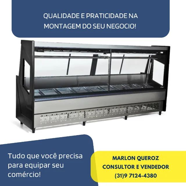 Balcão de Açougue 3M Preto Polar 220V