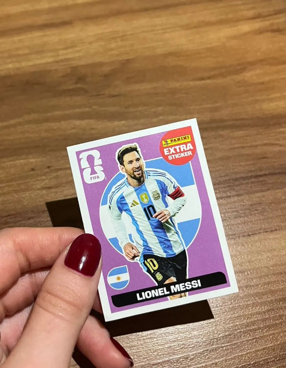 Figurinha Legend Extra Messi Roxo Copa 2026