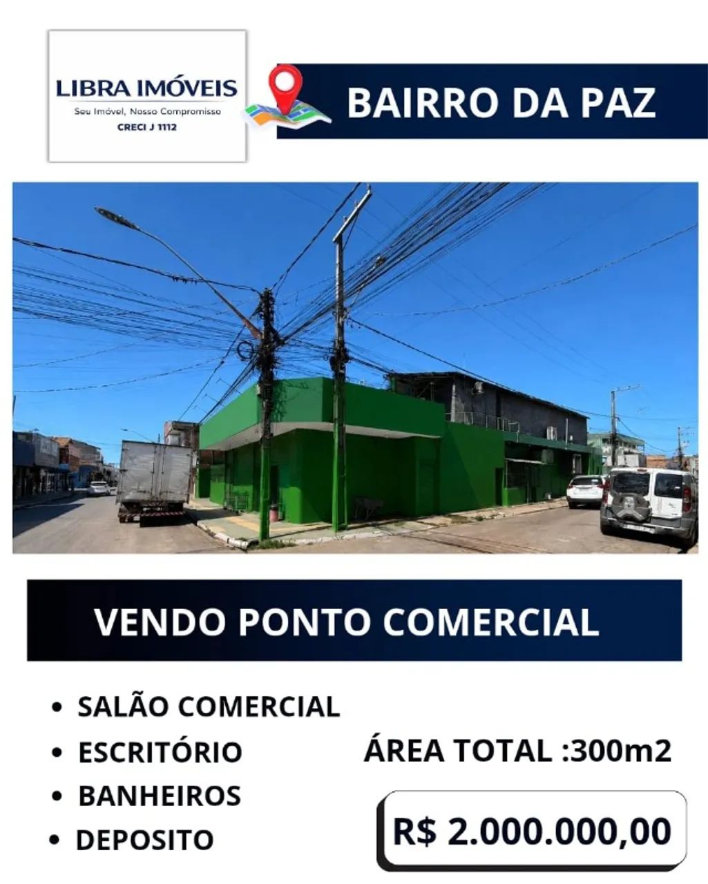 IMOBILIÁRIA LIBRA IMÓVEIS VENDE PONTO COMERCIAL 