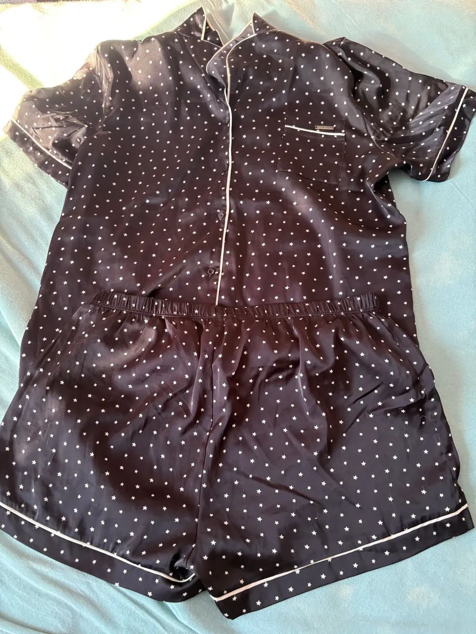 Conjunto pijama de cetim  - Foto 2